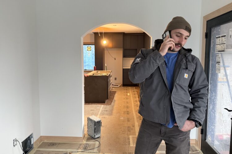 Day in the life of a Superintendent Harjo - call with subcontractor superintendent on the phone with a trade partner