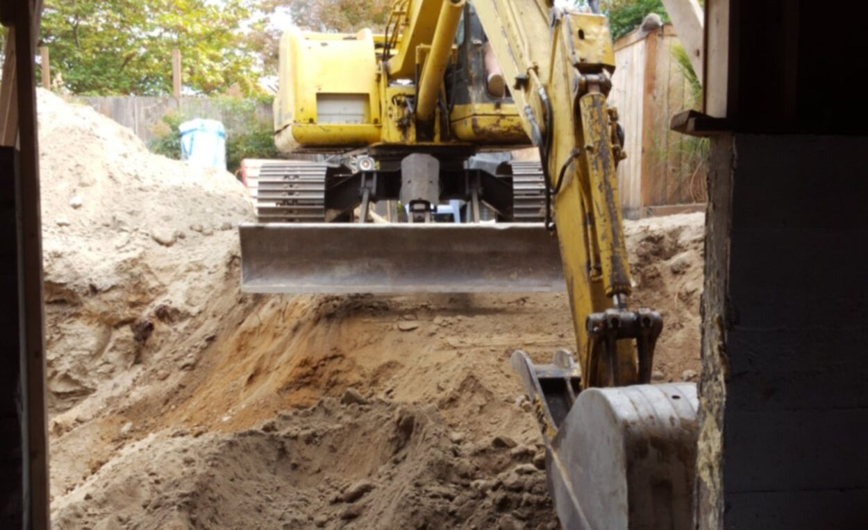 Seattle Basement Excavation Process - in progress basement remodel