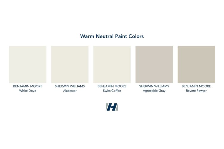 Harjo recommended warm neutral paint colors